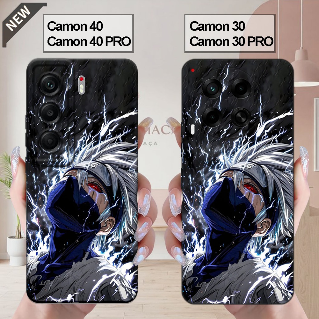 เคส Tecno CAMON 40 | CAMON 40 Pro _เคส CAMON 30 | CAMON 30 PRO - ปลอกสีดําใสยืดหยุ่น