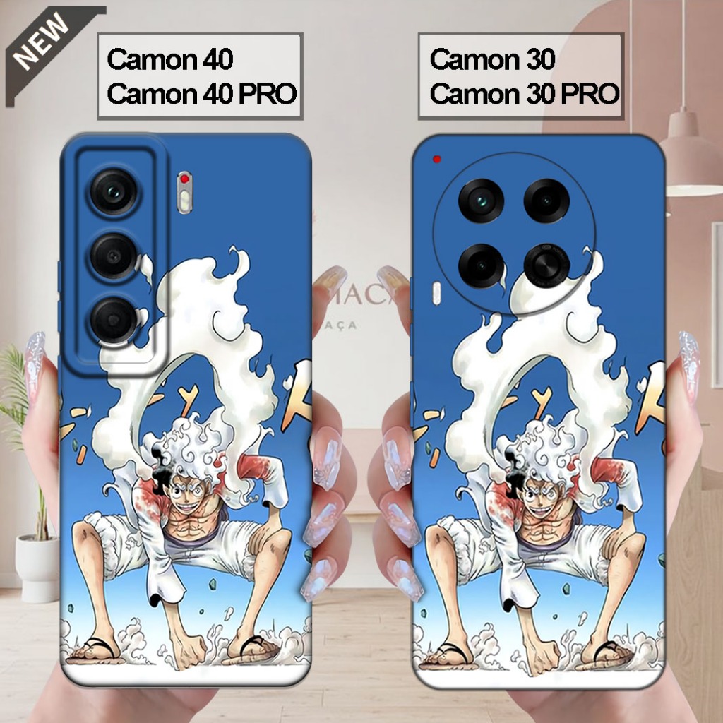 เคส Tecno CAMON 40 | CAMON 40 Pro _เคส CAMON 30 | CAMON 30 PRO - ปลอกสีดําใสยืดหยุ่น