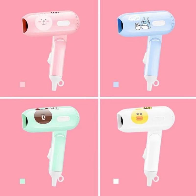 ONYX Mini Folding Hairdryer OX-938 Character Line Hair Dryer Folding Travel 500watt Disney Animal So