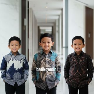 KEMEJA BATIK PRIA LENGAN PANJANG SIZE M L XL XXL BSWART batik HRB026
