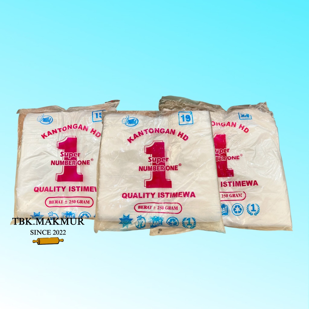 Asoy White Number One Bag Hd 250Gr ขนาด 1Kg, 2 Kg, 3Kg | ถุงพลาสติกอันดับหนึ่ง