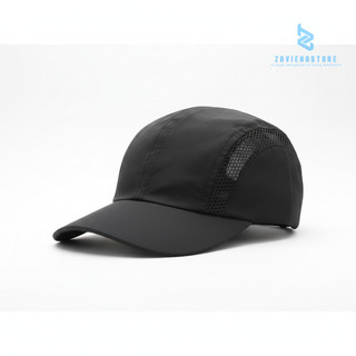 topi olahraga hitam parasut lari sepedah anti air outdoor sport running caps baseball polos