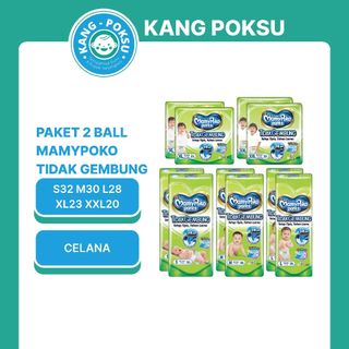 MAMYPOKO TIDAK GEMBUNG PANTS PAKET 2 BALL S32 M30 L28 XL23 XTRA SLIM KPS PPKS