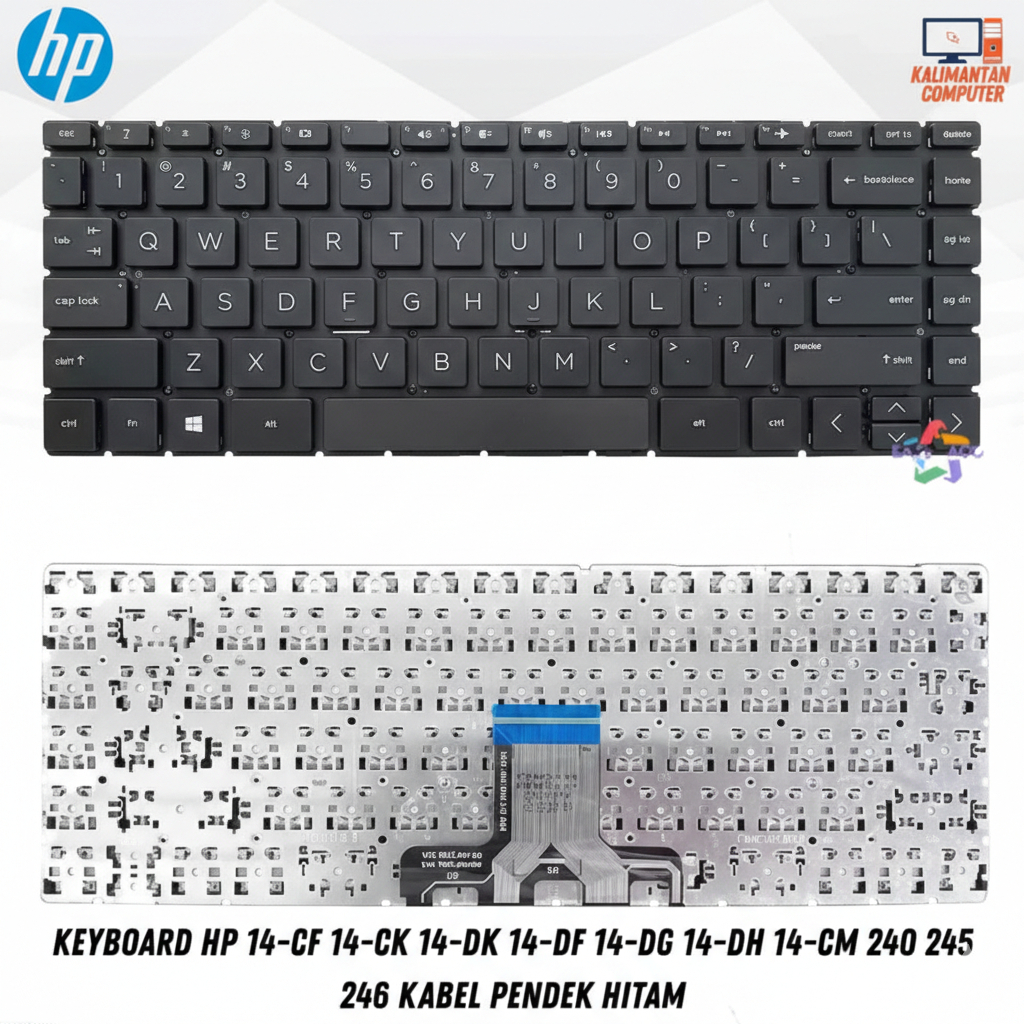 Hp 14-CF 14-CK 14-DK 14-DF 14-DG 14-DH 14-CM 240 245 246 สีดําสายสั้น