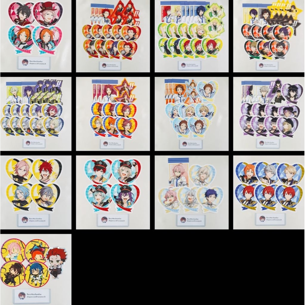 (SET) การ์ดพวงมาลัย Ensemble Stars Enstars, สติ๊กเกอร์