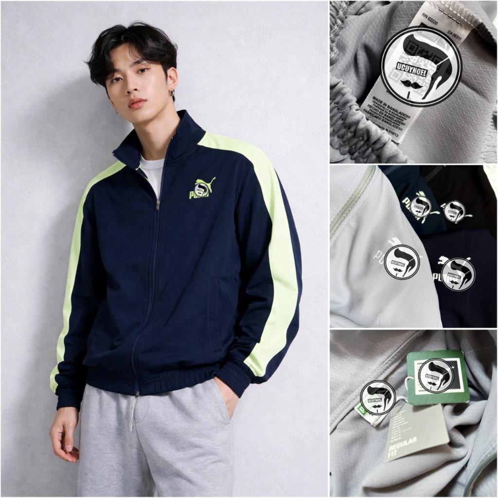 JACKET-UMA-ICONIC-T7 WOVEN TRACK JACKET สําหรับเล่นกีฬาและกิจกรรมกลางแจ้ง M-XXL