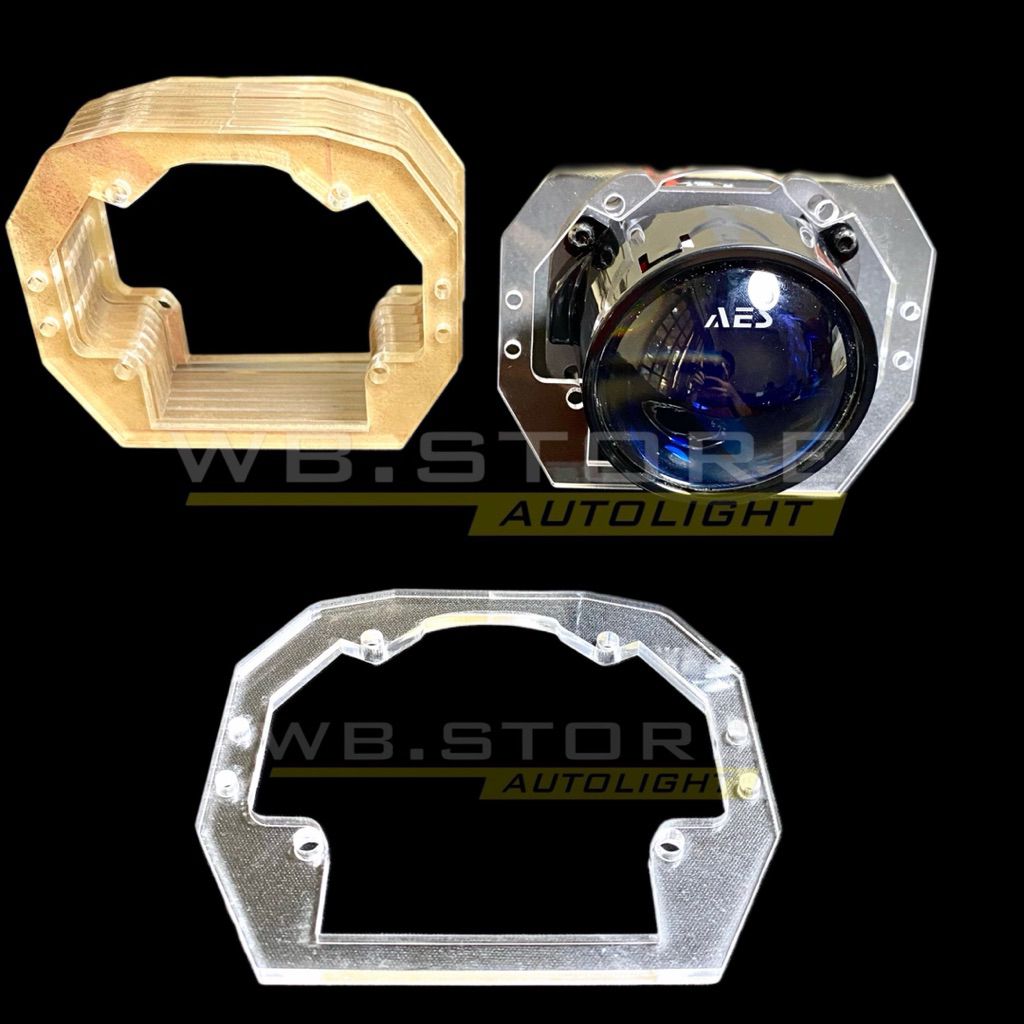 UNIVERSAL BILED BRACKET AES V2 VINYX PRO7 VAHID 2.5 นิ้ว 3 นิ้ว ACRYLIC 5MM AES TURBO SE DIFFUSER AES
