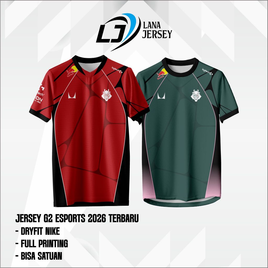 G2 ESPORTS 2026 Jersey เสื้อยืดสําหรับเล่นเกมล่าสุด 2026 (ฟรีชื่อนิโคที่กําหนดเอง)