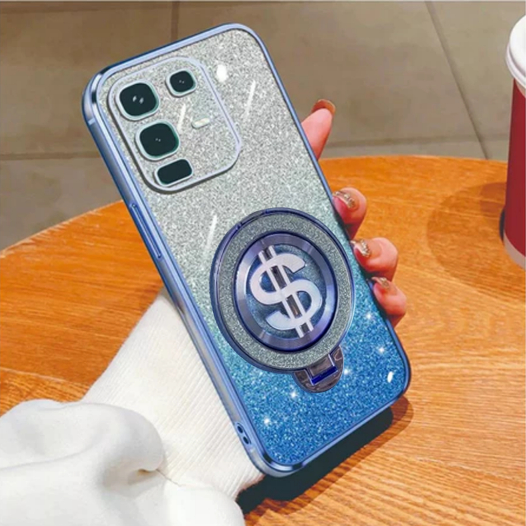 HP INFINIX NOTE 50 50 PRO 4G Glitter Dollar Ring Stand เคสชาร์จไร้สาย