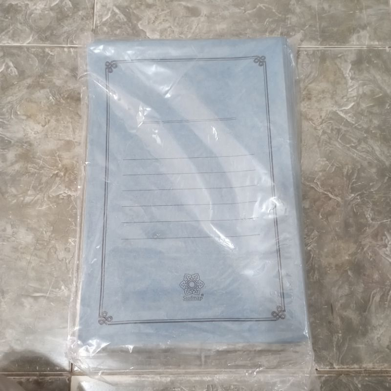 HIJAU MERAH MAP PAPER STOFMAP FOLIO F4 สีฟ้า เขียว แดง เหลือง 50 แผ่น