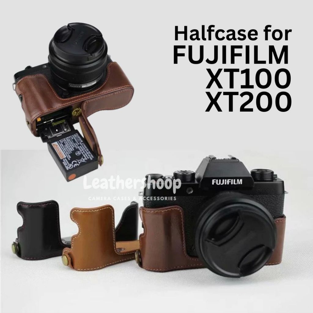 Fujifilm XT200 XT100 หนังครึ่งพรีเมี่ยม
