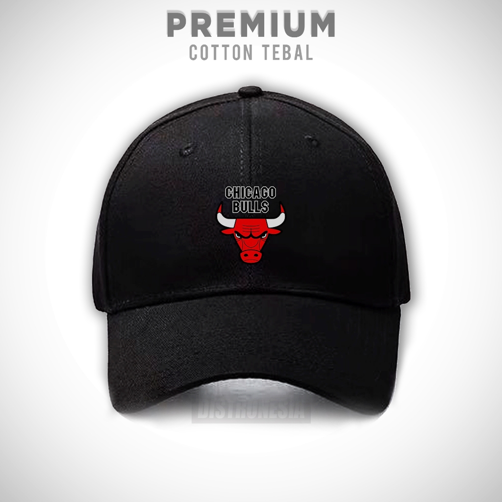 Chicago Bull Premium Cotton Caseball Caps Nba Black Mens Hat