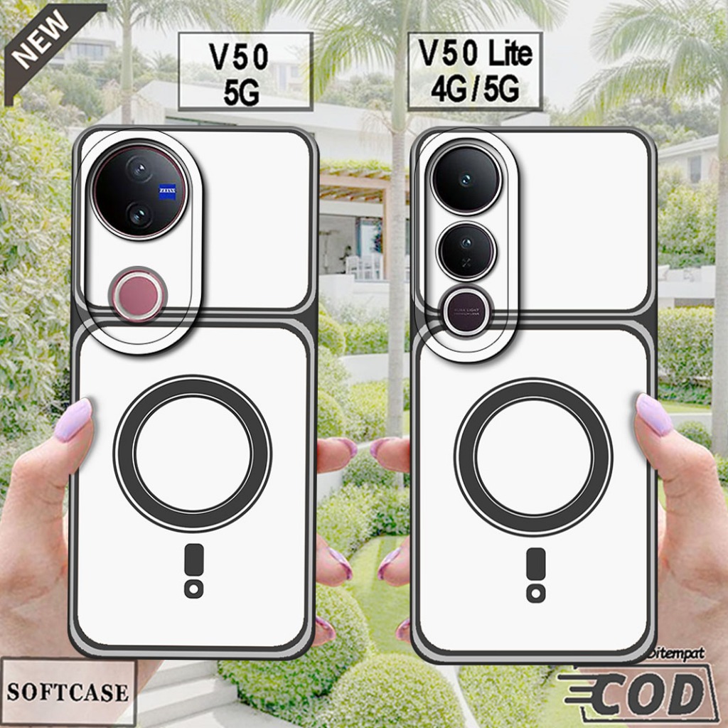 เคส VIVO V50 5G 2025 - เคส VIVO V50 LITE 4G / 5G 2025 _ เคสซิลิโคนสีดํายืดหยุ่น