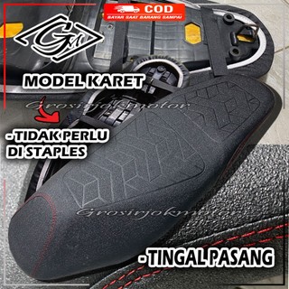 Sarung Jok Motor AMPLAS EMBOS WEBBING Model Karet Tinggal Pasang Vario Beat Scoopy Nmax Pcx Aerox Stylo Adv Freego Lexi Supra Blade Revo Xeon Mio Xride anti cakar kucing