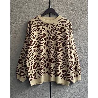 Sweater Rajut Wanita Oversize Leopard Super Premium Quality Halus Lembut Tebal Rapi Tidak Panas Tidak Gatal