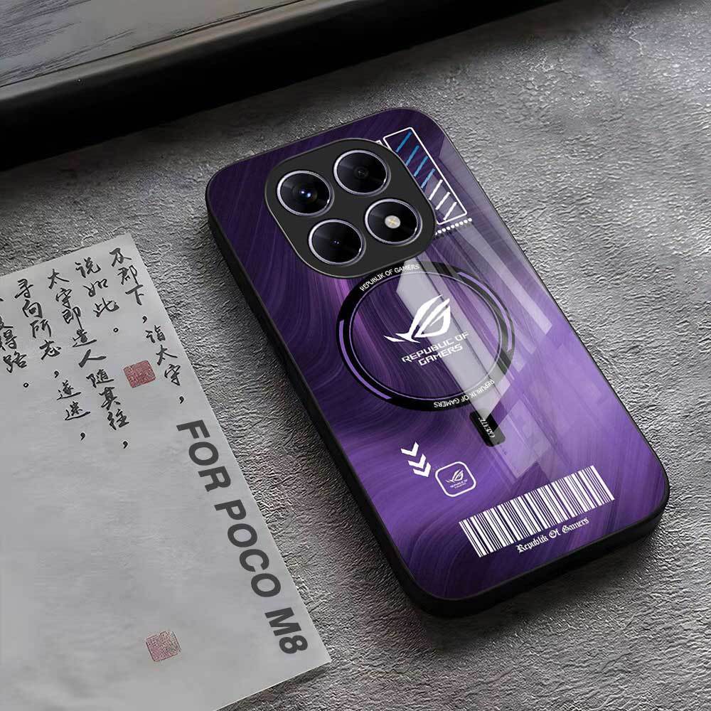 POCO M8 Glass Softcase - เคส POCO M8 HP ล่าสุด [M372] POCO Casing - Cool Aesthetic Motif - เคสโทรศัพ