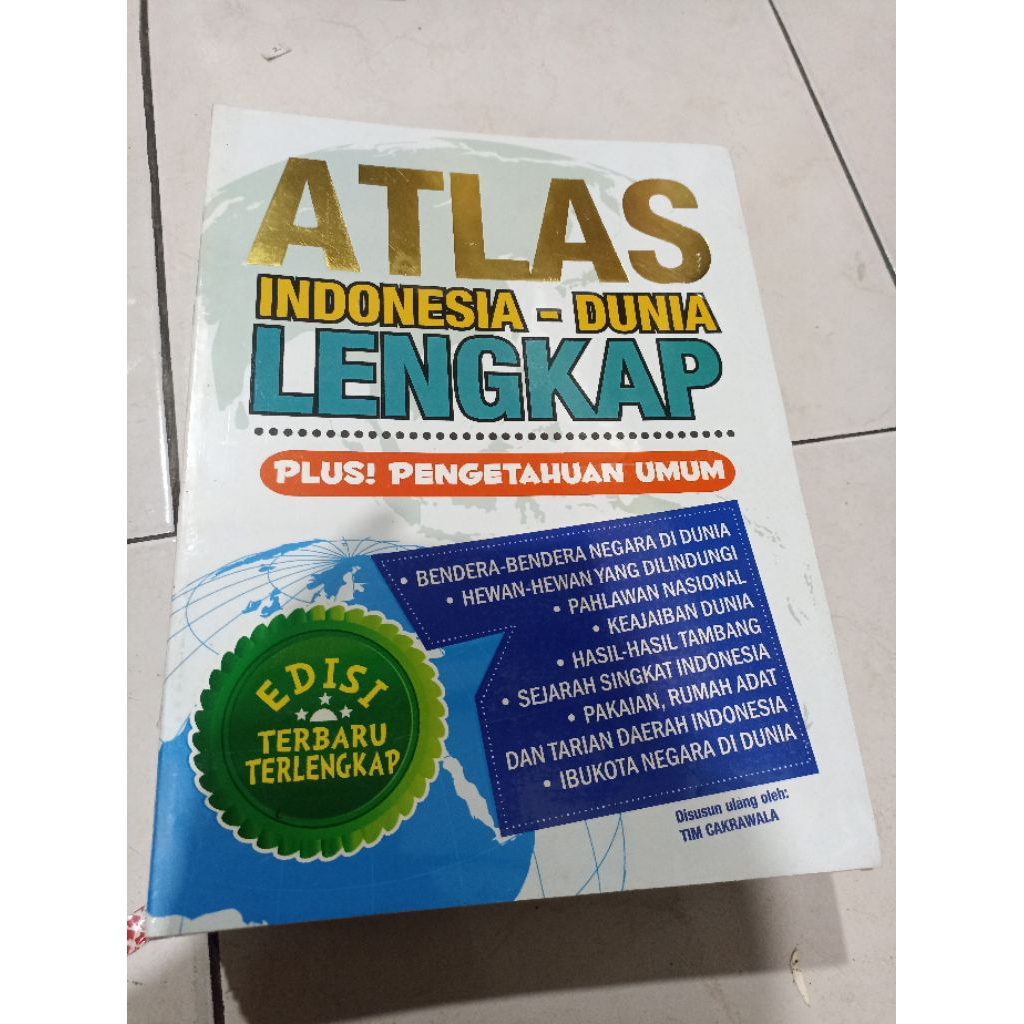 หนังสือต้นฉบับ / หนังสือ ATLAS / สมบูรณ์ / INDONESIAN ATLAS - โลกที่สมบูรณ์ / PLUS กระบวนการทั่วไป /