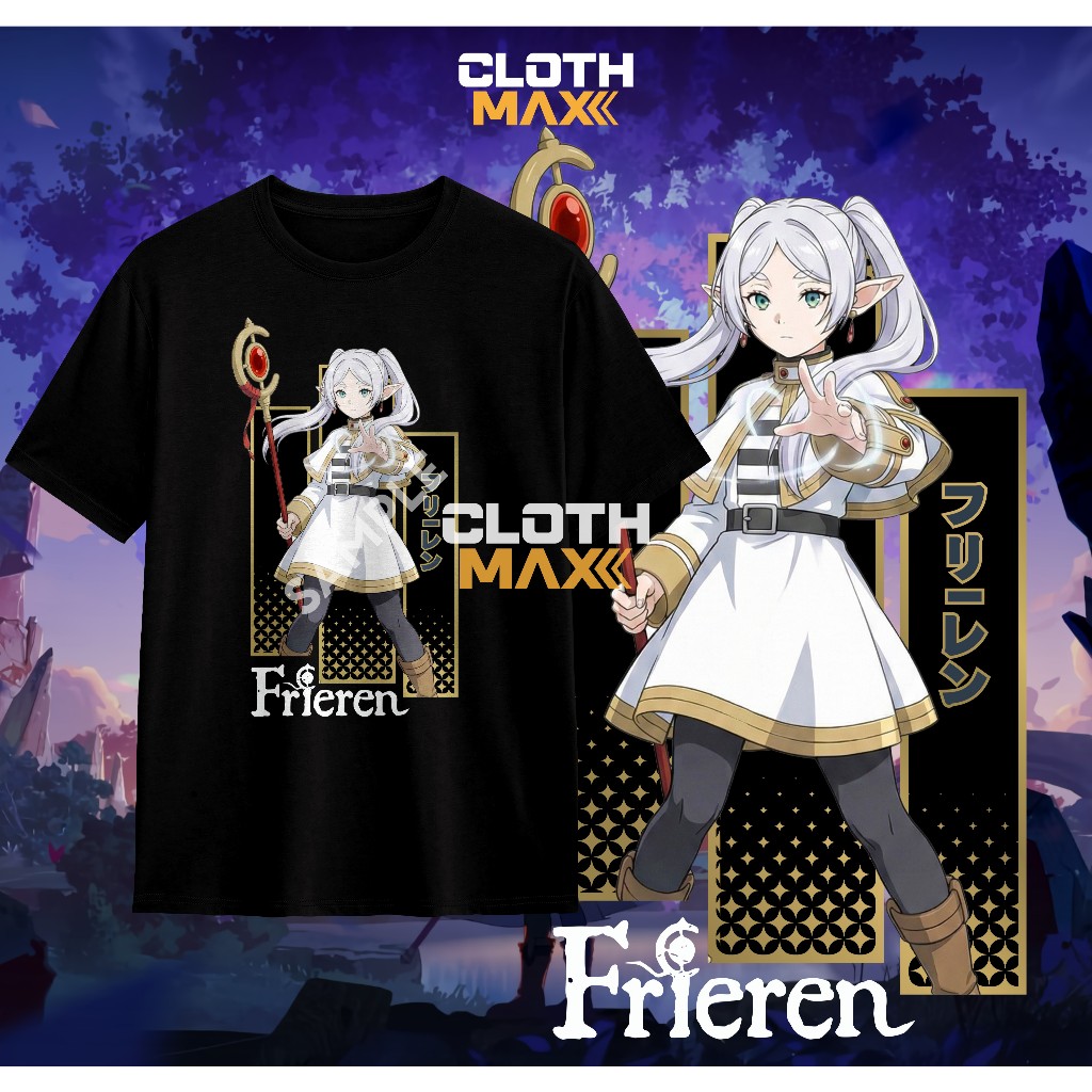 เสื้อยืดอนิเมะ Frieren เสื้อ Frieren: Beyond Journeys End Soft Premium Combed Himmel