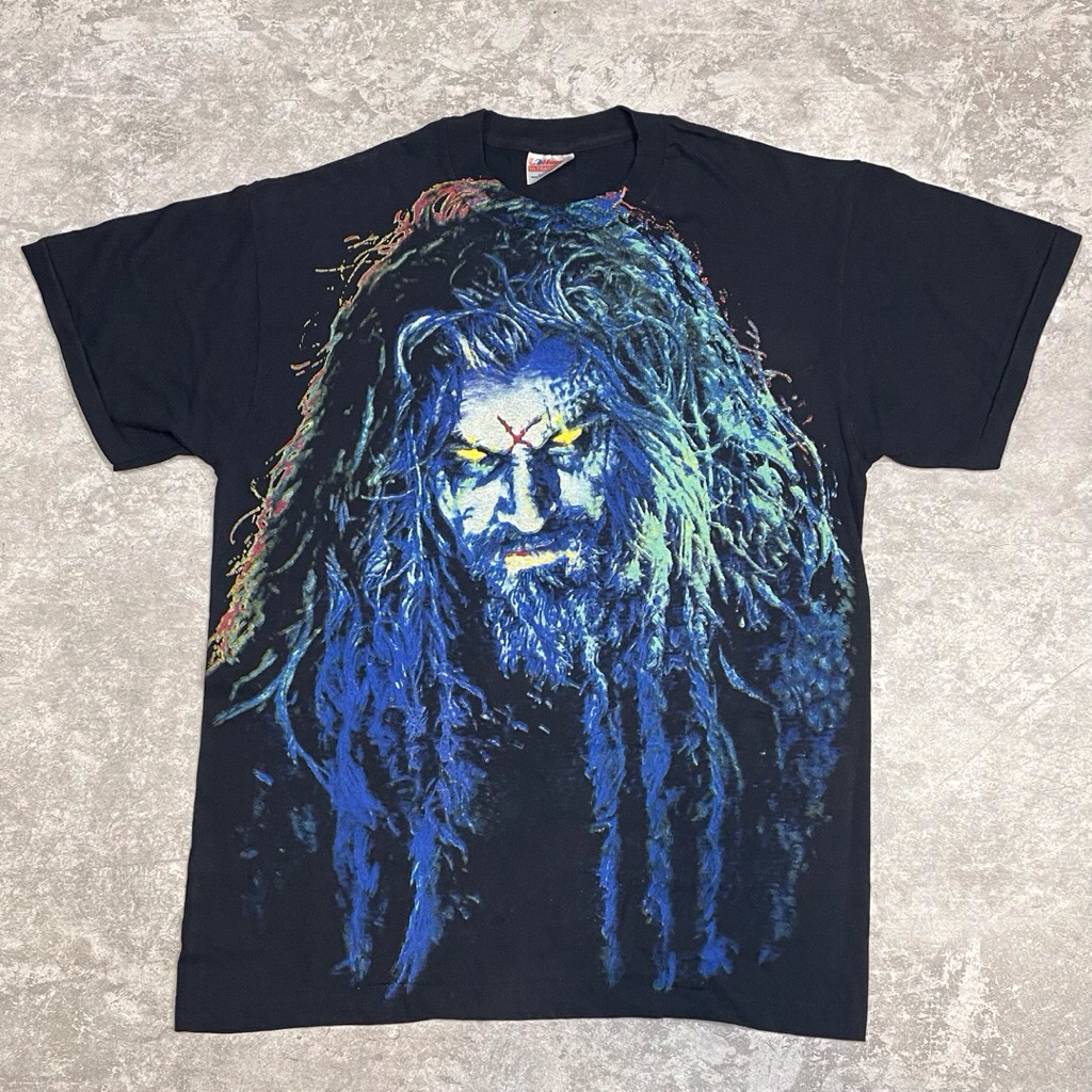 FADED TAG HANES BAND T-SHIRT 100% HARDCORE AOP