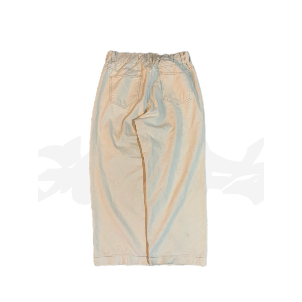BAGGY JEANS สีขาว***