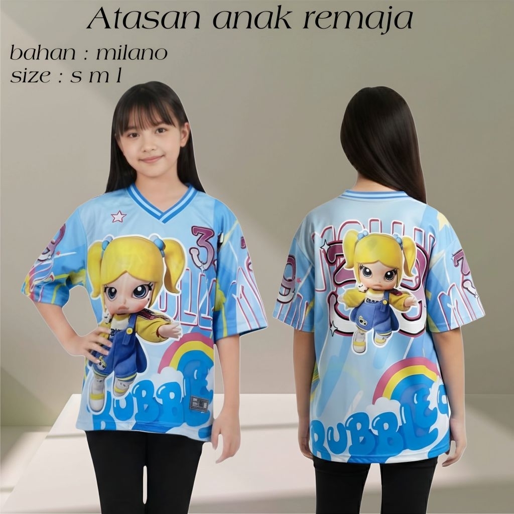 TEENAGE TOP FULL PRINT PICTURE BUBBLE