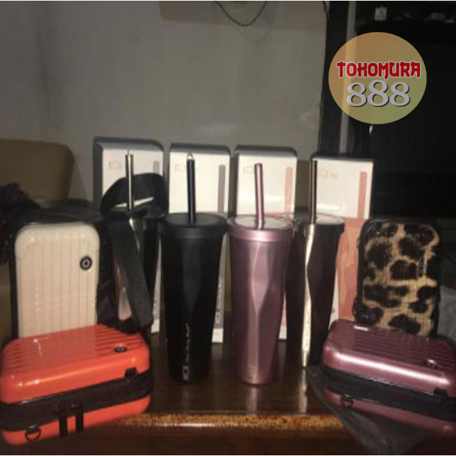 KOI ถ้วย SIP สแตนเลสและแพ็คเดินทาง KOI