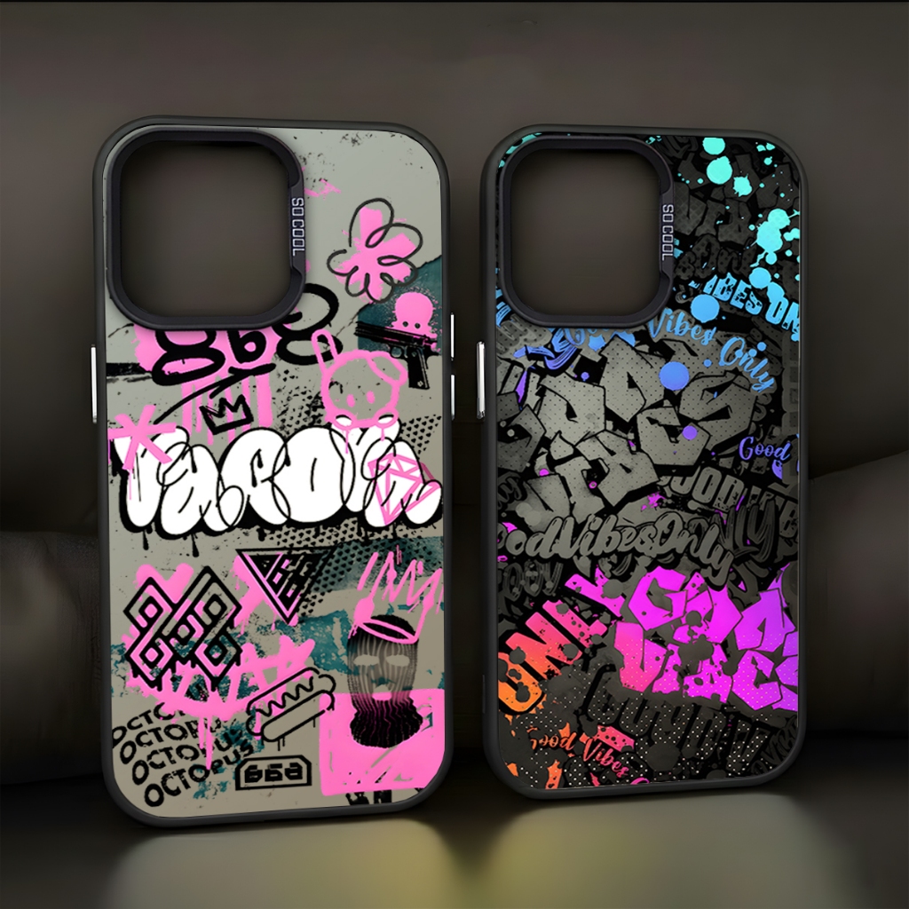 RN96 Grafitti กรณี Samsung series สําหรับ Samsung M32 M23 M21 M11 M02 A02S A02 J8 A7 A6 PLUS J7 PRIM