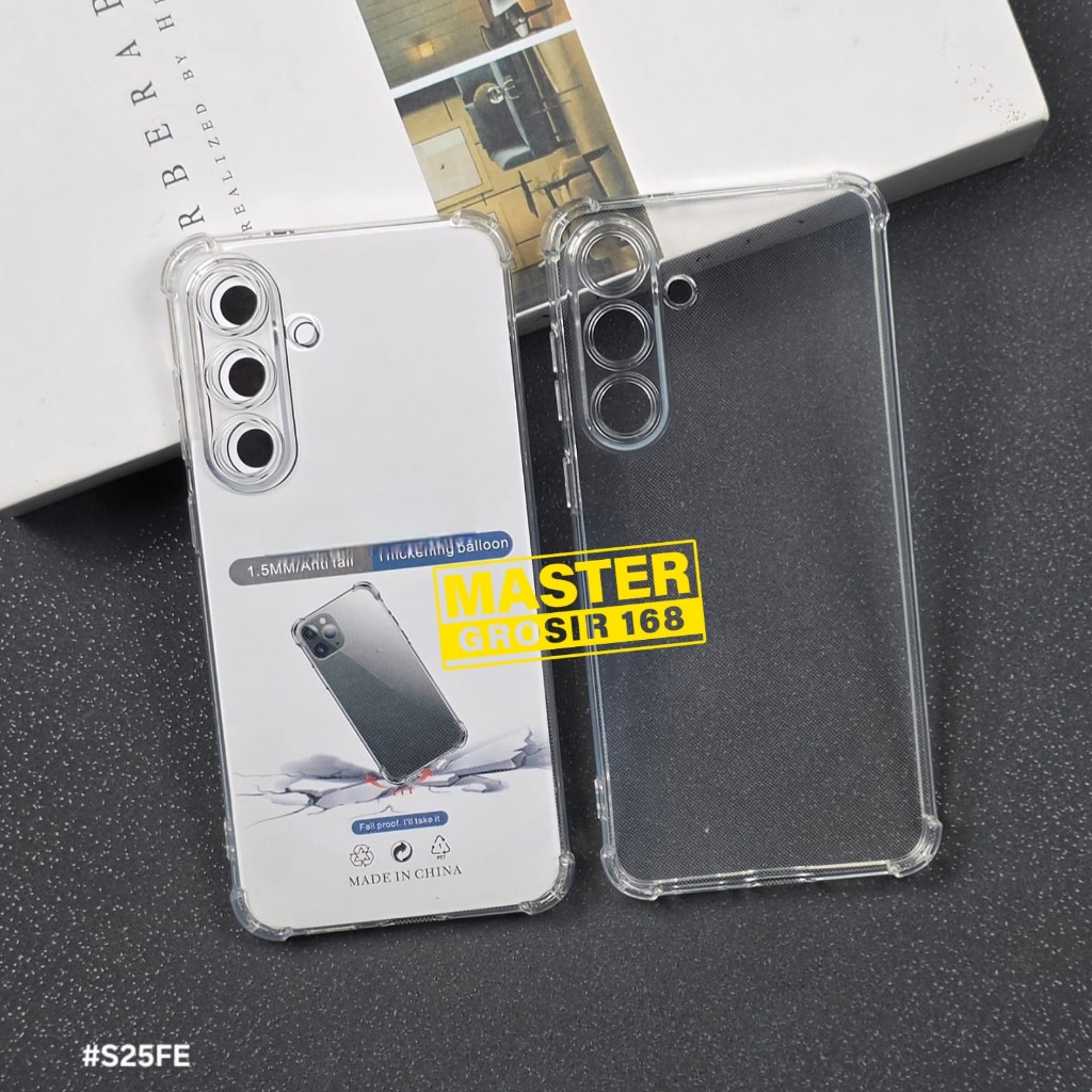 SAMSUNG S25 FE CASE AIRBAG ANTI CRACK THICK CLEAR CASE SAMSUNG S25 FE
