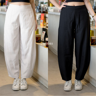 HYORI - Celana Barrel Pants - Celana Panjang Bawahan Wanita Katun Streetwear Style Skena High Waist Santai Nyaman Vintage Kalcer Baggy Gombrong Curve Casual Premium Jogger