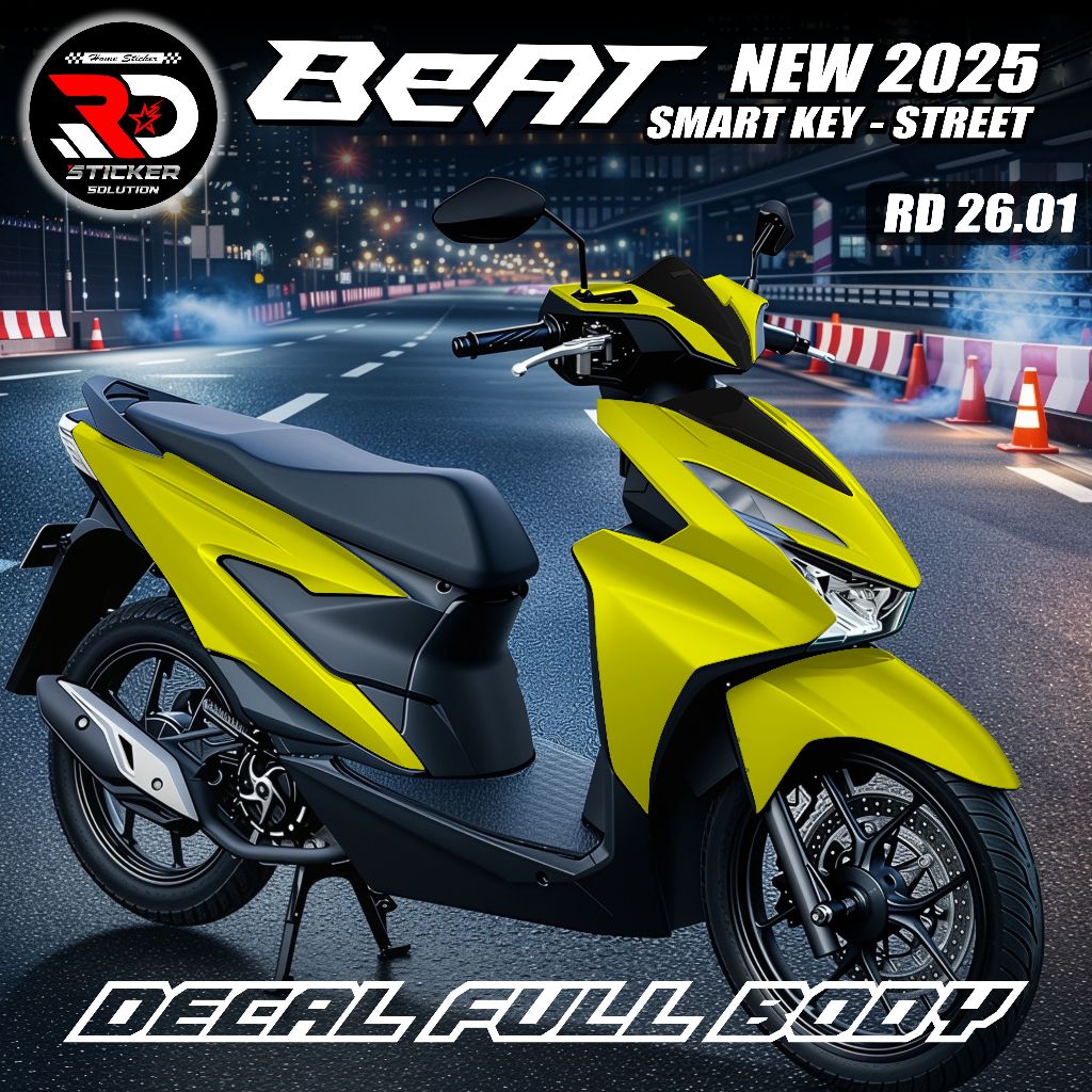 (RD STICKER) สติกเกอร์รูปลอกล่าสุด ใหม่ 2024 2025 Beat Deluxe Beat Street Gen 2 Full Body Sticker