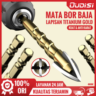 OUDISI mata bor baja keras ori 3mm-12mm mata bor serbaguna multifungsi hexagonal beton granit untuk lubang
