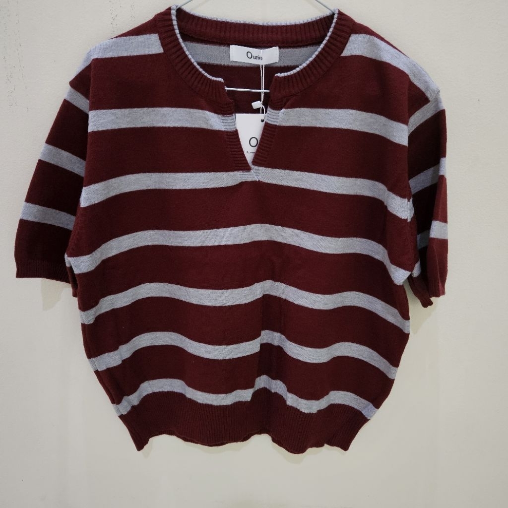 Onnie Bangkok เสื้อถักผู้หญิง สายคอกลม V