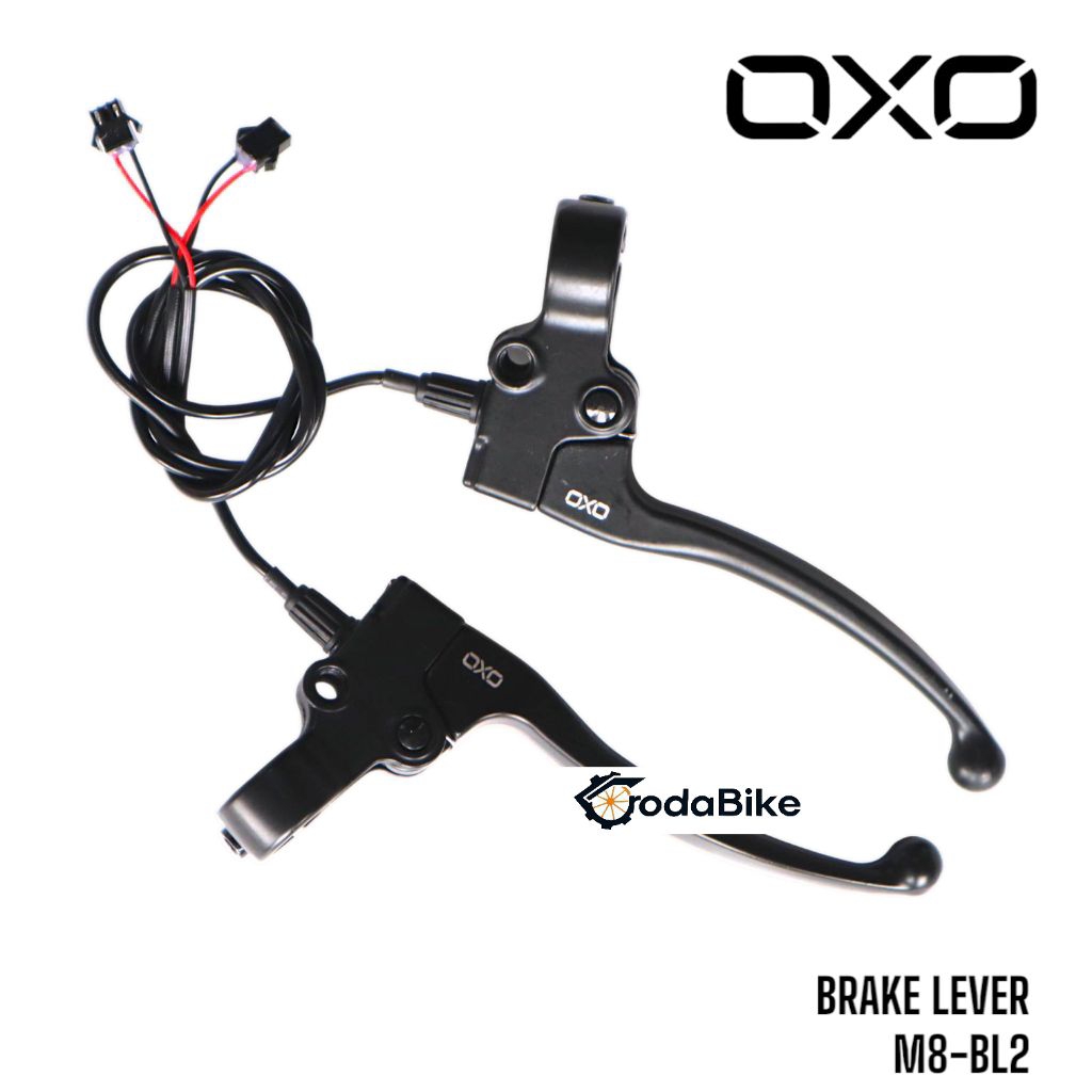 OXO M8-BL2 จักรยานไฟฟ้า มือเบรคมีน๊อตกระจก
