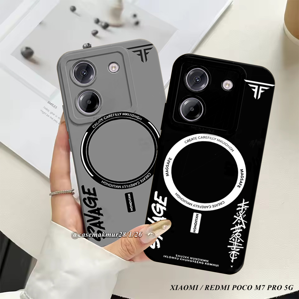 เคส Xioami Poco M7 Pro 5G พร้อม Cool Circle Motif - เคส Xioami Softcase ล่าสุด - ซิลิโคน