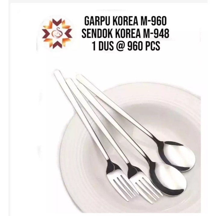 ช้อนส้อมสแตนเลสเกาหลี SUS 304 หนา