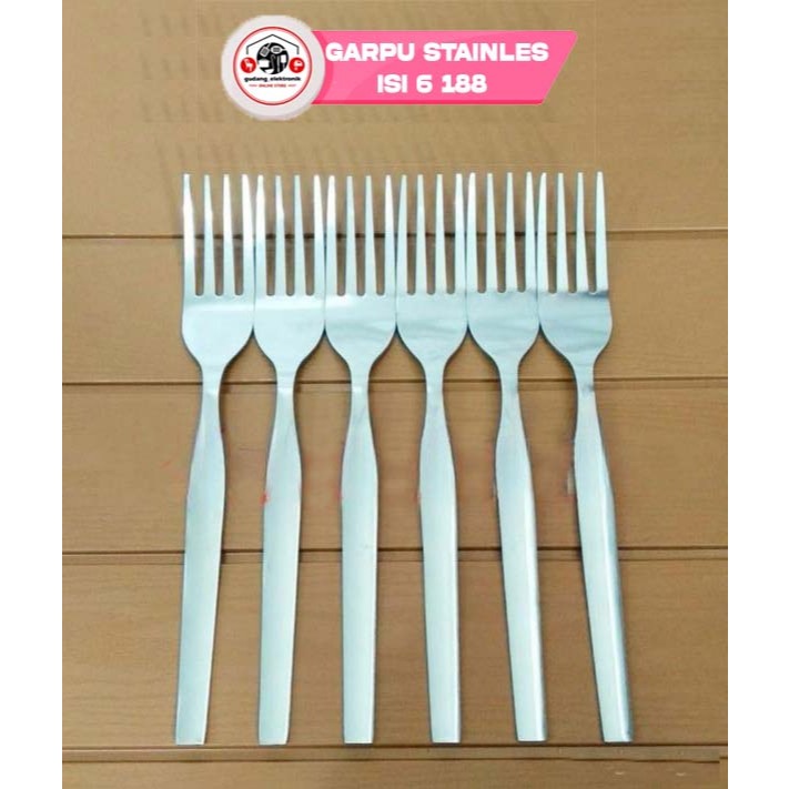 ช้อนและส้อมสแตนเลสหนา 6 ชิ้น 188 BMW-188G BMW-188S