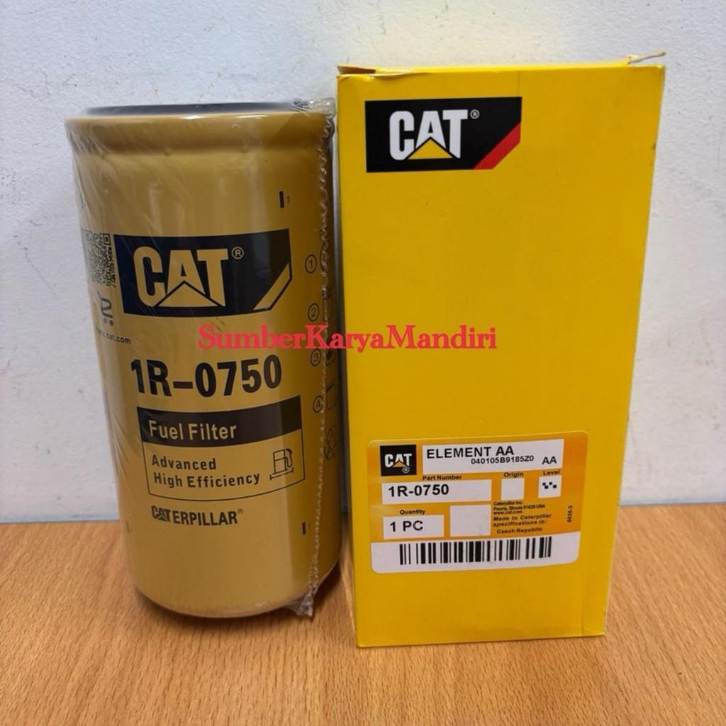 Caterpillar 1R-0750 ตัวกรองเชื้อเพลิง / ตัวกรองดีเซล Caterpillar 1R-0751 องค์ประกอบแมว 1R-0750