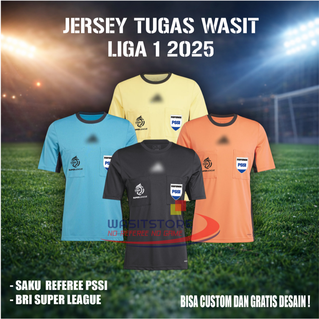 I LEAGUE REFEREE ASSIGNMENT SHIRT 2025/2026 (กระเป๋า PSSI REFEREE, BRI SUPER LEAGUE)
