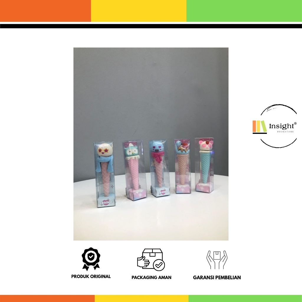 ไอศกรีมตัวละครดินสอยางลบไอศกรีม Erazer ICE CREAM CHARACTER ERASER