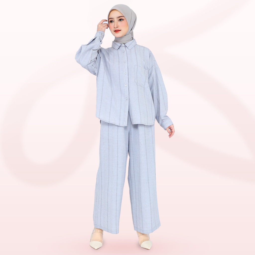 One Set Womens Linen Rayon Yuju Hijab Friendly By Inikamami