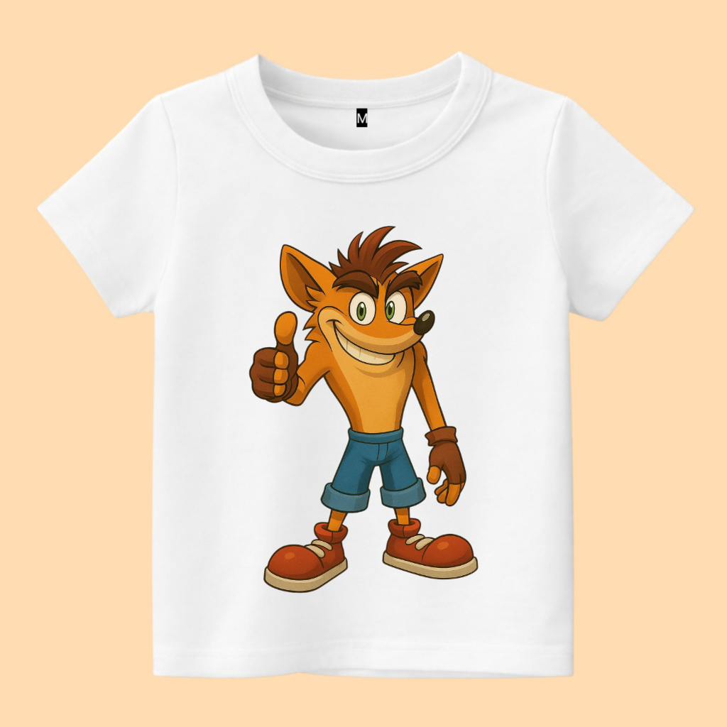 เสื้อยืดเด็ก Crash bandicoot