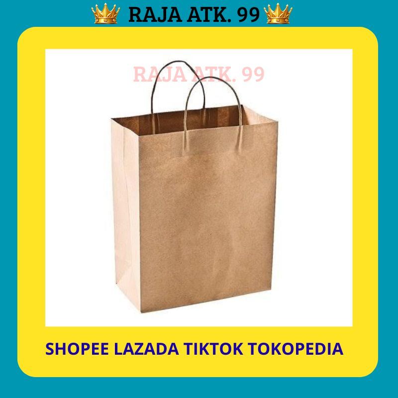 ถุงกระดาษสีน้ําตาล PLAIN MINI SIZE 1 PACK QUALITY