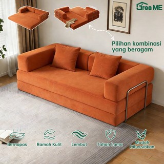 Sofa Bed Kasur Lipat Sofa Inovatif 2in1 Sofa Santai Sofa Tamu Kasur Lipat Portabel COD SF6