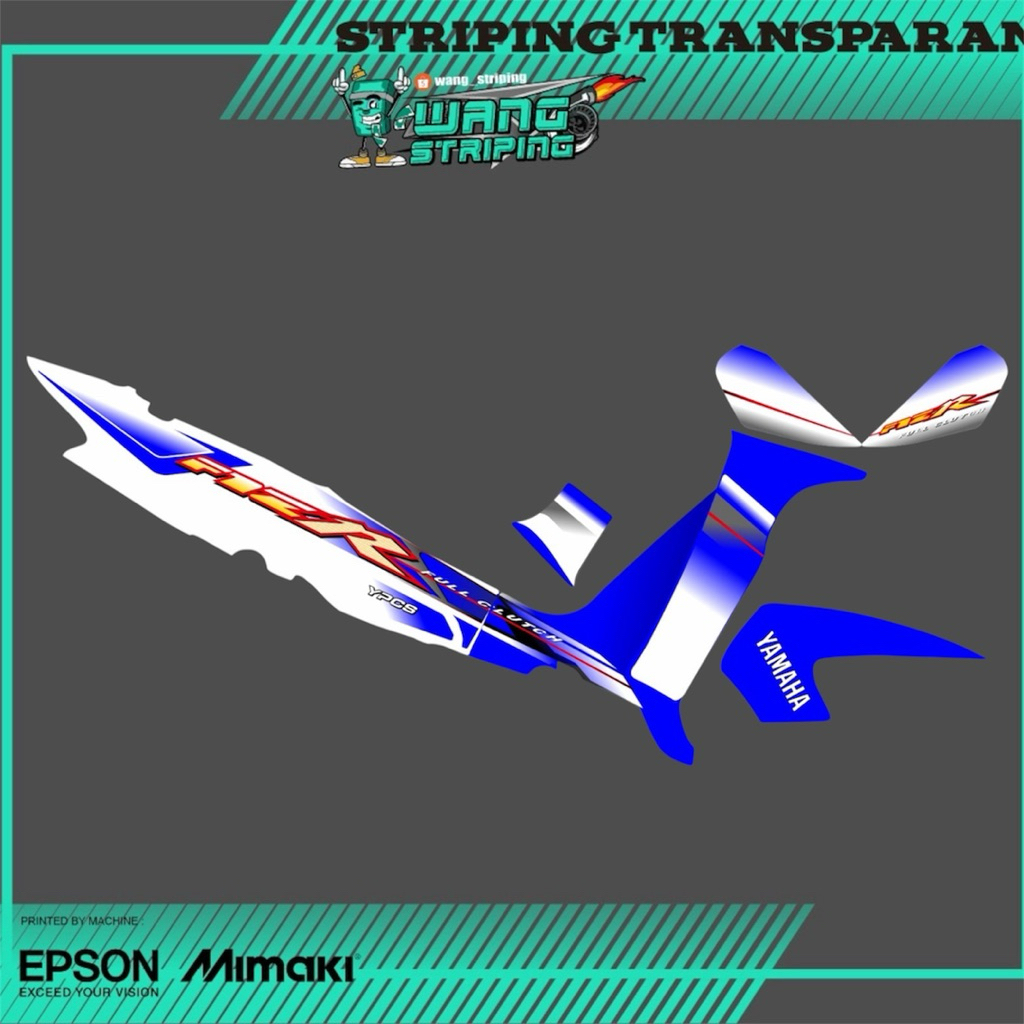 F1ZR TRANSPARENT STRIPING STICKER องค์ประกอบดั้งเดิม