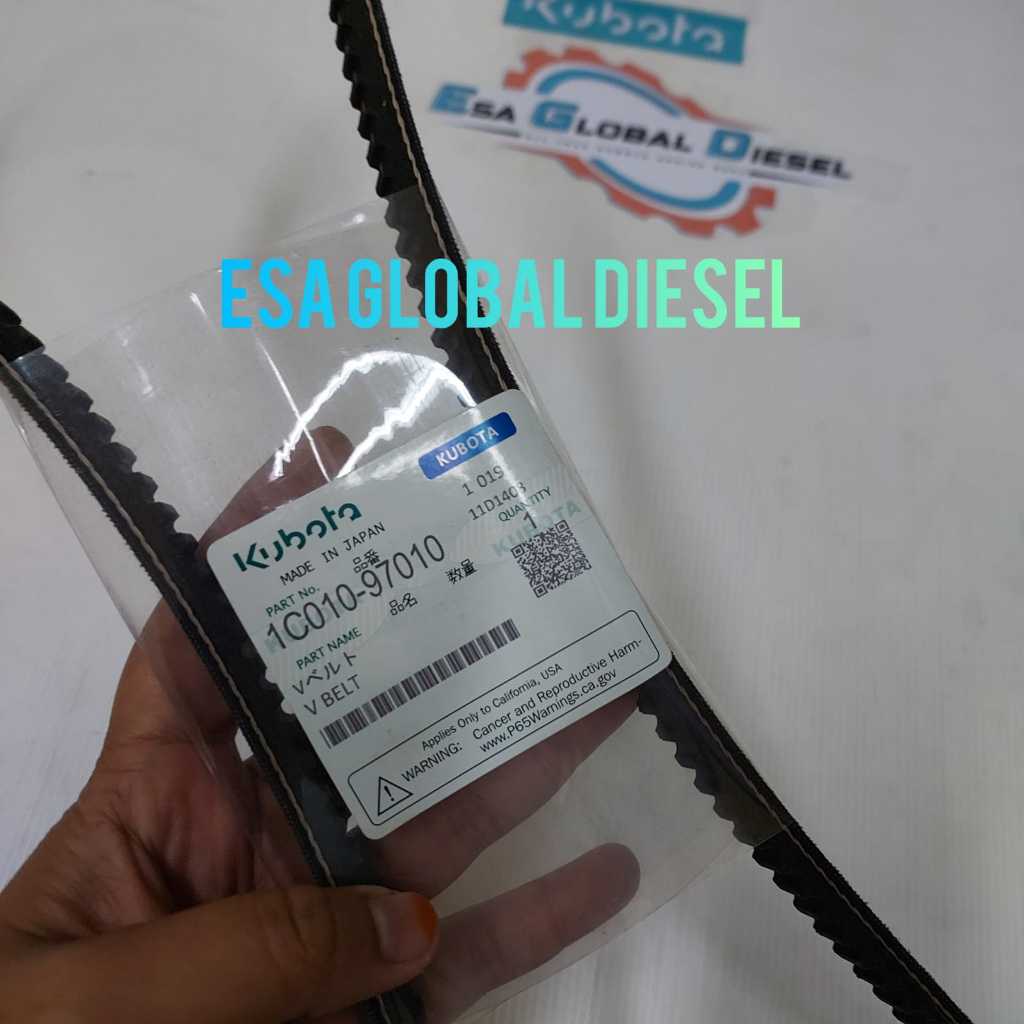 V BELT KUBOTA V3300, V3300-T, V3300-DI, V3600, V3600-T, V3800 DI-T 1C010-97010