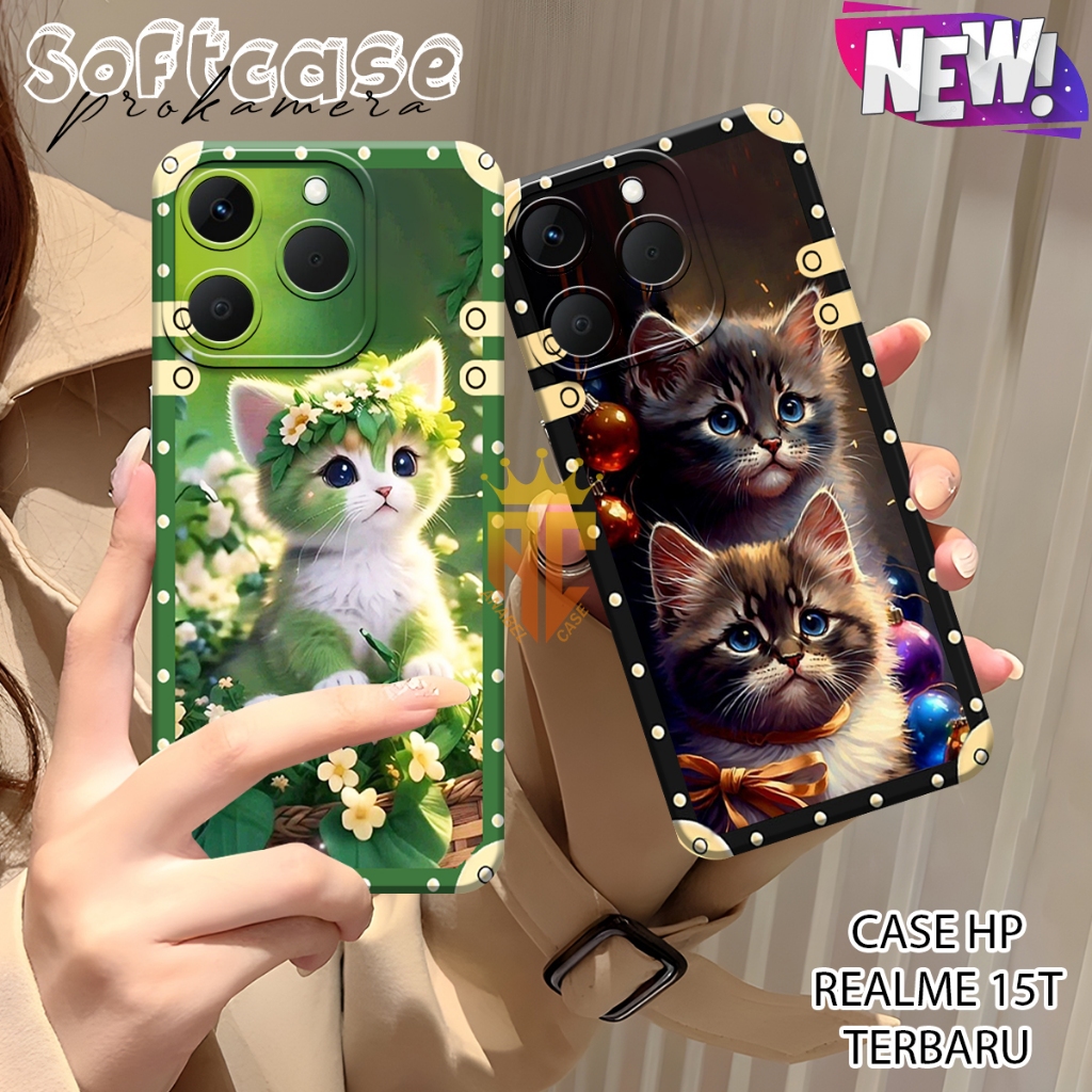 Realme 15T Case - Realme 15T Pro - Realme 15 pro - Realme 15 - Realme 14 - Realme 14t Pro Cute Cat M