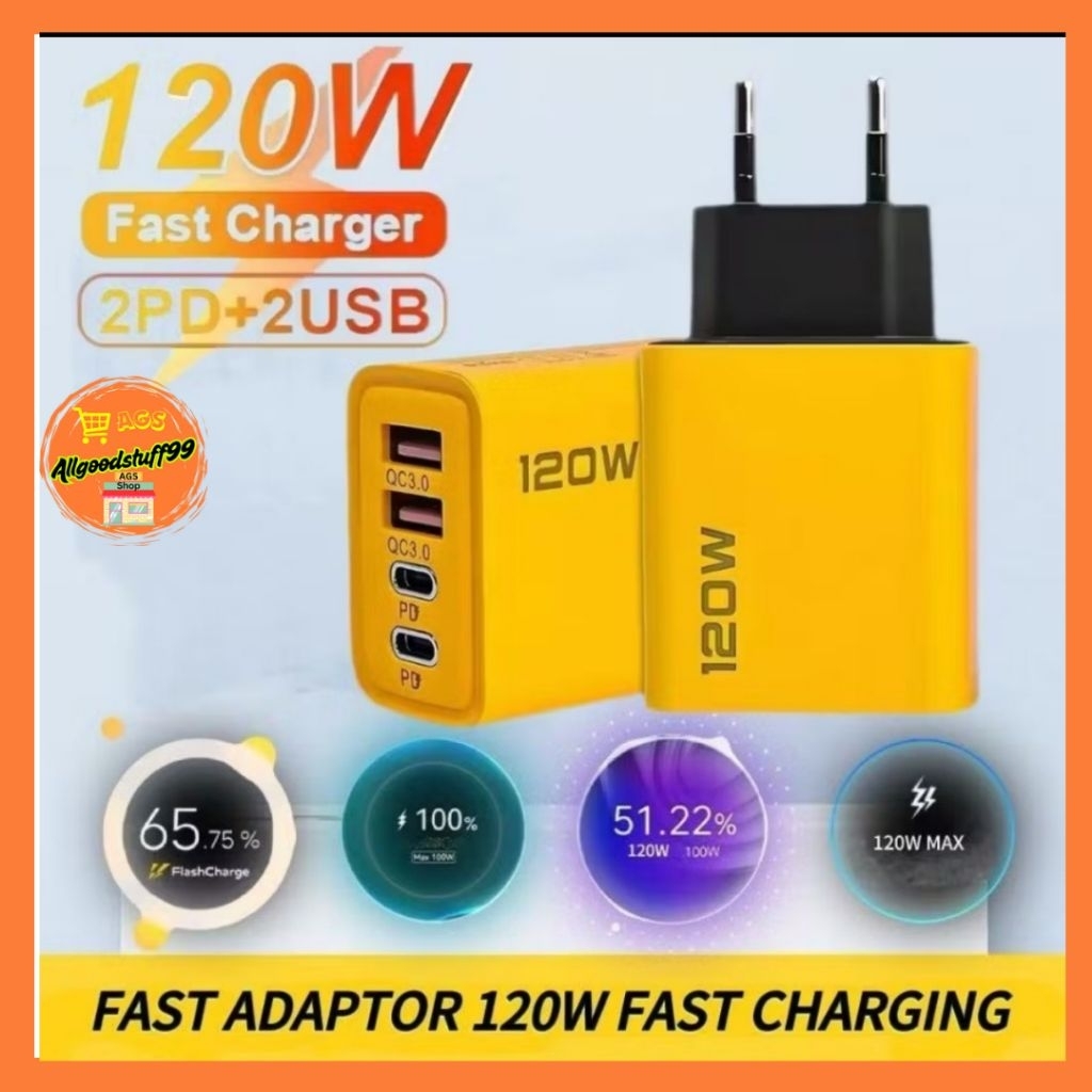 หัวชาร์จอะแดปเตอร์ชาร์จเร็ว HP 120W