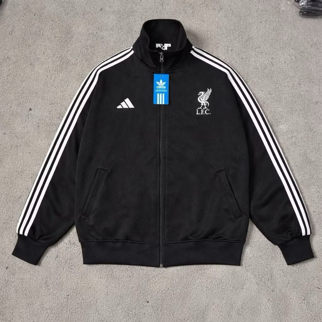 LIVERPOOL Tracktop Jacket ปักโลโก้และป้ายป้ายเต็ม