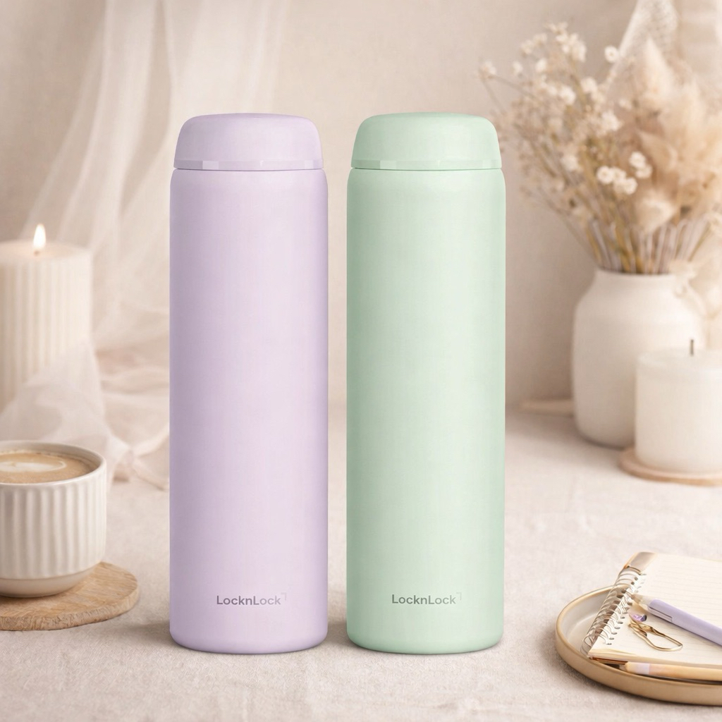 Lock n Lock Tumbler LHC4387 Ready Hot & Cool แก้วสูญญากาศ Tumbler Lock&Lock 450ml ORIGINAL LOCK & LO