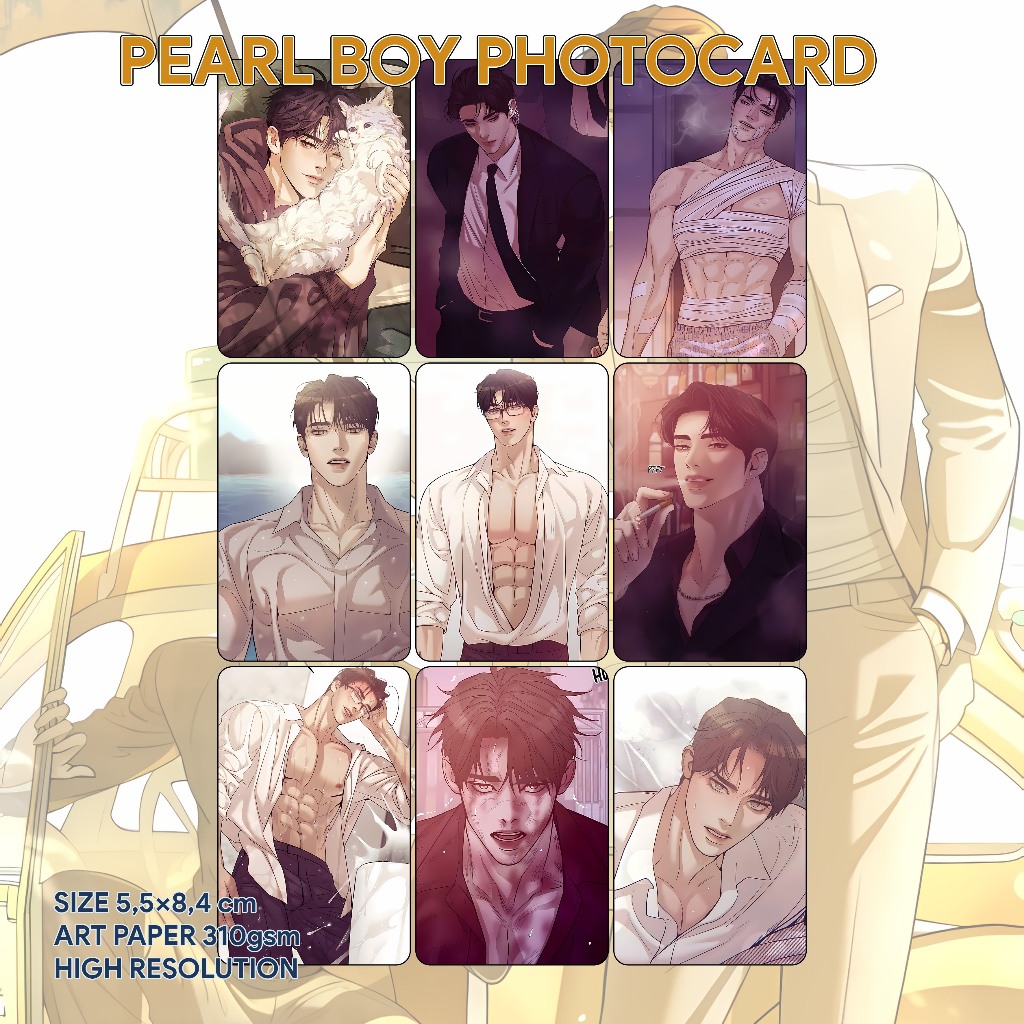 MANHWA BL PEARL BOY PHOTOCARD / MANHWA BL คูปองพีซี 9 ชิ้น
